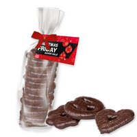 Bio Lebkuchen HerzenBrezelnSterne ca 200g Express Standbeutel Midi mit Schleife mit Werbekarte