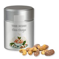 Bio ZimtMandel VanilleCashew Mix ca 100g Metalldose Midi silber