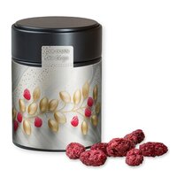 Gebrannte Mandeln Himbeere ca 100g Metalldose Midi schwarz