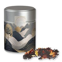 Bio Weihnachts Schwarztee ca 60g Metalldose Midi silber