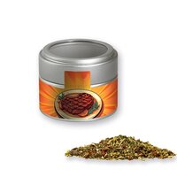 Gewürzmischung Steakgewürz ca 65g Metalldose Mini mit Sichtfenster silber