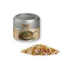 Royal Curry ca 75g Metalldose Mini mit Sichtfenster silber