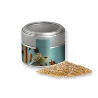 Vanillezucker ca 85g Metalldose Mini mit Sichtfenster silber