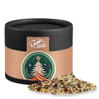 Bio Weihnachts Gewürzmischung Braten ca 30g Kraftpapierdose Mini schwarz