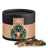 Weihnachts Gewürzmischung Wild ca 30g Kraftpapierdose Mini schwarz