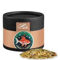 Weihnachts Gewürzmischung Fisch ca 30g Kraftpapierdose Mini schwarz