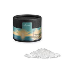 Meersalz ca 75g Kraftpapierdose Mini schwarz