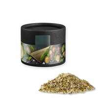 Bio Gewürzmischung Kräutersalz ca 40g Kraftpapierdose Mini schwarz