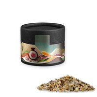 Bio Gewürzmischung Alleskönner ca 40g Kraftpapierdose Mini schwarz