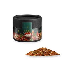Gewürzmischung Tomate-Mozzarella ca 28g Kraftpapierdose Mini schwarz