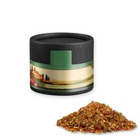 Gewürzmischung Mediterraner Veggie Mix ca 28g Kraftpapierdose Mini schwarz