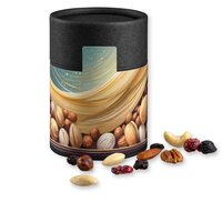 Premium Studentenfutter ca 80g Kraftpapierdose Midi schwarz