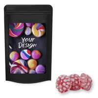 Himbeer Bonbons ca 40g Standbeutel Midi schwarz
