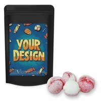 Erdbeer-Joghurt Bonbons ca 80g Standbeutel Midi schwarz