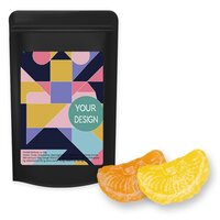 Zitrone und Orangen Bonbons ca 80g Standbeutel Midi schwarz