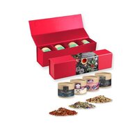 verschiedene Gewürzmischungen Bio und nicht Bio Kategorie 3 ca 100300g GeschenkSet Premium rot mit Magnetverschluss und 4 Kraftpapierdosen Mini
