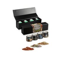 verschiedene Gewürzmischungen Bio und nicht Bio Kategorie 2 ca 64260g GeschenkSet Premium schwarz mit Magnetverschluss und 4 Metalldosen Mini mit Sichtfenster