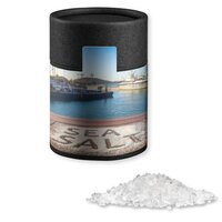 Meersalz ca 135g Kraftpapierdose Midi schwarz