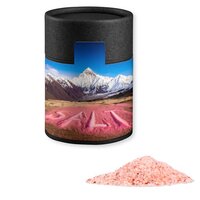 Rosa Kristallsalz ca 135g Kraftpapierdose Midi schwarz