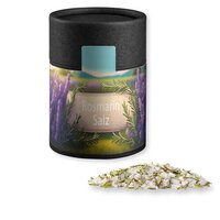 Gewürzmischung Rosmarin-Salz ca 90g Kraftpapierdose Midi schwarz