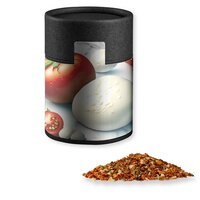 Gewürzmischung Tomate-Mozzarella ca 50g Kraftpapierdose Midi schwarz