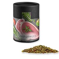 Gewürzmischung Steakgewürz ca 75g Kraftpapierdose Midi schwarz