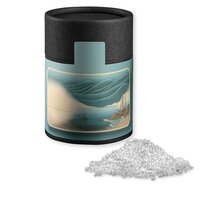 Fleur de Sel ca 65g Kraftpapierdose Midi schwarz