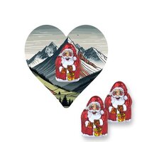 Mini Schoko-Weihnachtsmänner ca 7g Flyer Mini Herzform