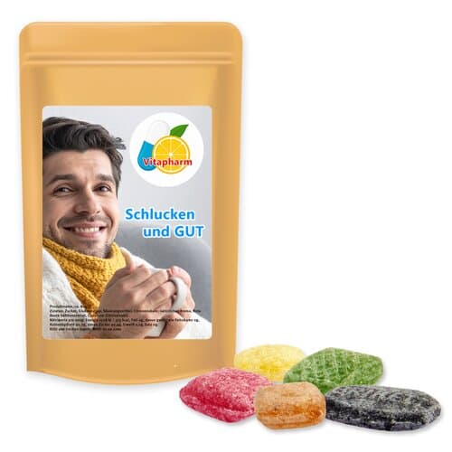 Hustenbonbons, ca. 80g, Standbeutel Midi