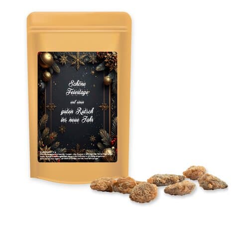 Feuergebrannte Mandeln ohne Zuckerzusatz, ca. 30g, Standbeutel Mini