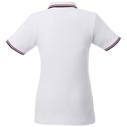 Fairfield Poloshirt mit weißem Rand für Damen