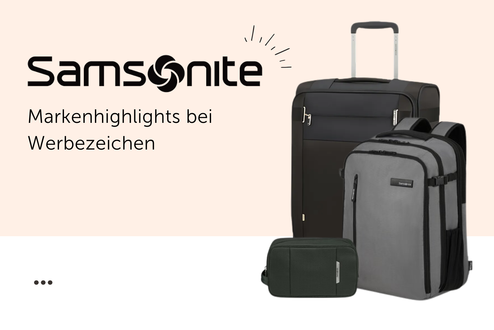 Markenhighlights bei Werbezeichen - Samsonite