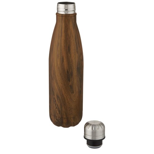Cove 500 ml Kupfer-Vakuum Isolierflasche in Holzoptik