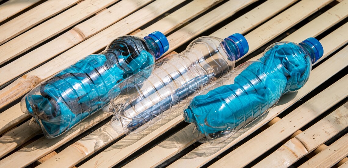 Recycelte Plastikflaschen