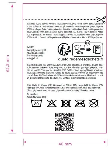 Rentier Strickmütze