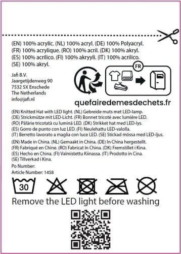 Nilton's Strickmütze mit LED