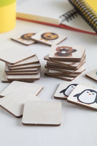 Immermor Memoryspiel, Tiere