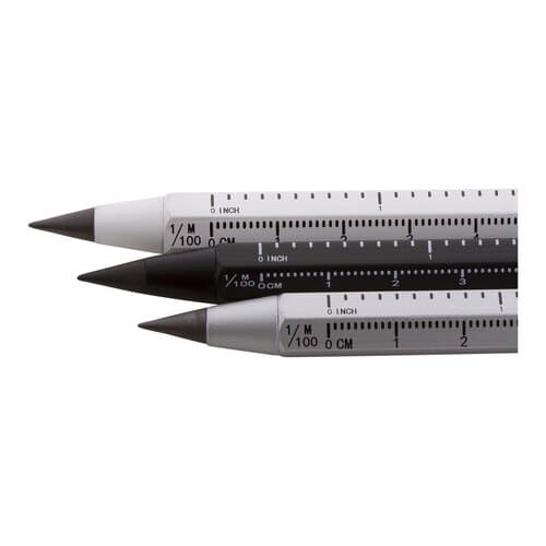 Ruloid Tintenloser Stift mit Lineal