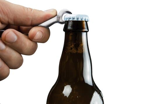 Spanner Schlüsselanhänger mit Flaschenöffner
