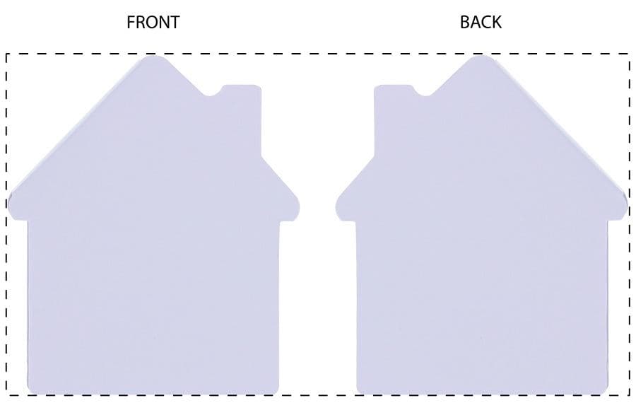 CreaStick House Individuelle Haftnotizen – Druckbeispiel Free Priting - Digitaldruck, Vollfarbig, max. 122 x 119 mm - Komplette Oberfläche
