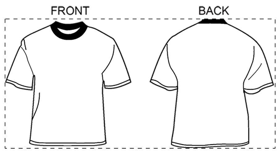 CreaSport Individuelles Sport-T-Shirt – Druckbeispiel Free Printing - Sublimationsdruck, Vollfarbig, max. 300 x 300 mm - Komplette Oberfläche