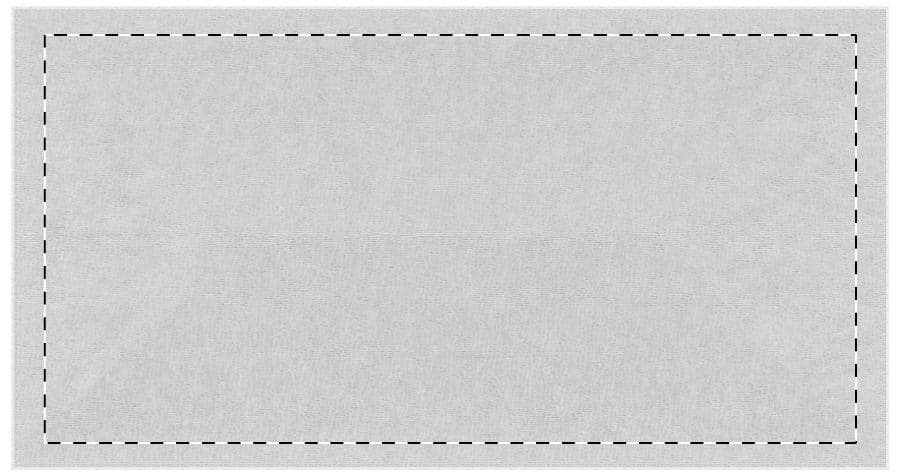 Gains Saugfähiges Handtuch – Druckbeispiel Transferdruck (bis 50 cm²), 1-farbig, max. 150 x 100 mm - Vorderseite