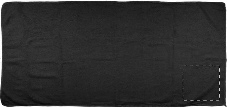 Athletic Saugfähiges Handtuch – Druckbeispiel Gravur, max. 100 x 100 mm - Untere rechte Ecke