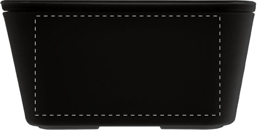 Goreng Lunchbox – Druckbeispiel Gravur, Vollfarbig, max. 100 x 100 mm - Oben auf der Box