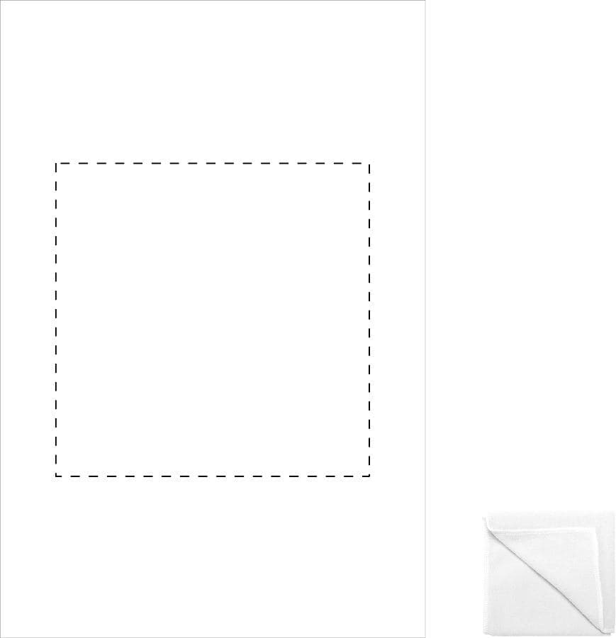Core Handtuch – Druckbeispiel Transferdruck (bis 50 cm²), 1-farbig, max. 150 x 100 mm - Mittig