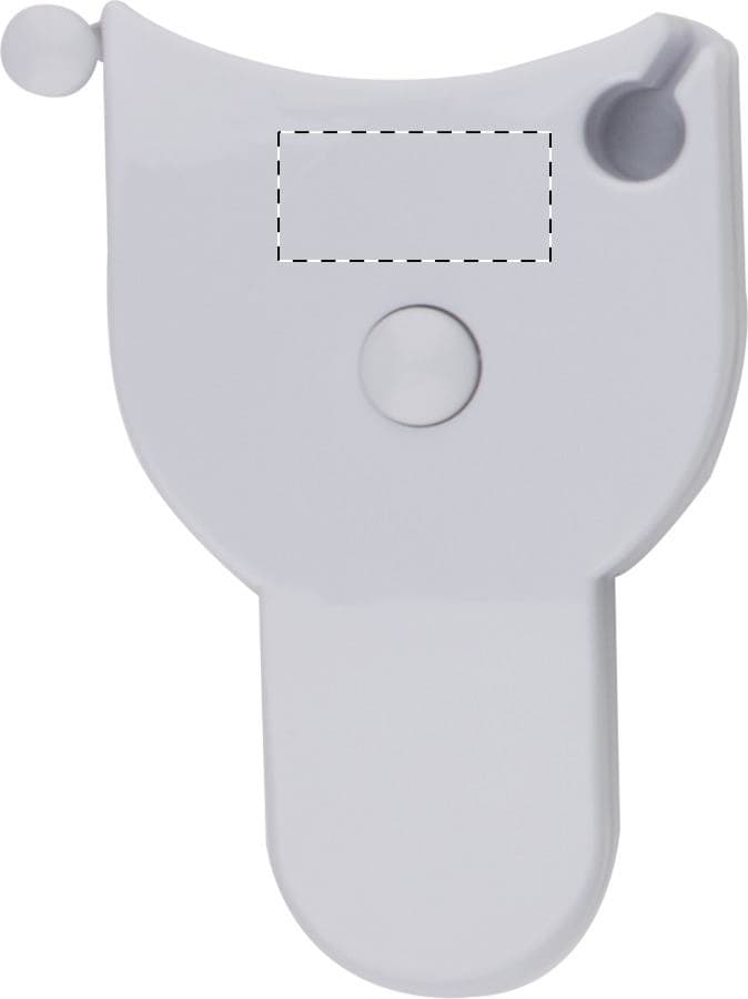 Muscle Körper-Maßband – Druckbeispiel Tampondruck, 1-farbig, max. 30 x 10 mm - Vorderseite