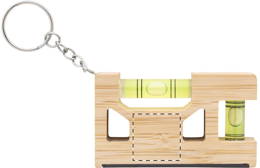 Multilevel Plus multifunktionaler Schlüsselanhänger – Druckbeispiel Gravur, Vollfarbig, max. 20 x 20 mm - Rückseite