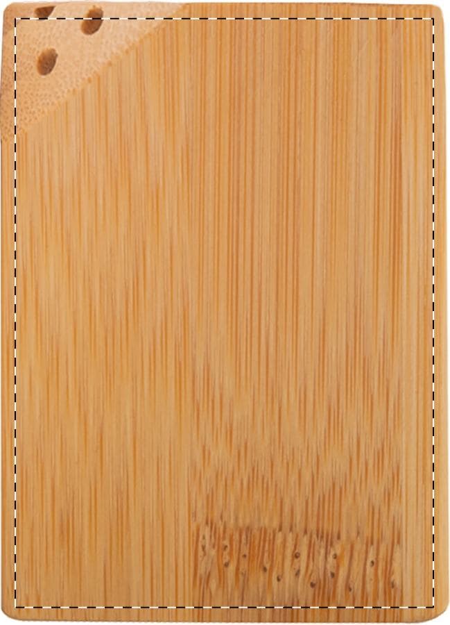 Kerala Salz- und Pfefferstreuer-Set – Druckbeispiel Gravur, Vollfarbig, max. 40 x 40 mm - Salzstreuer - vorne