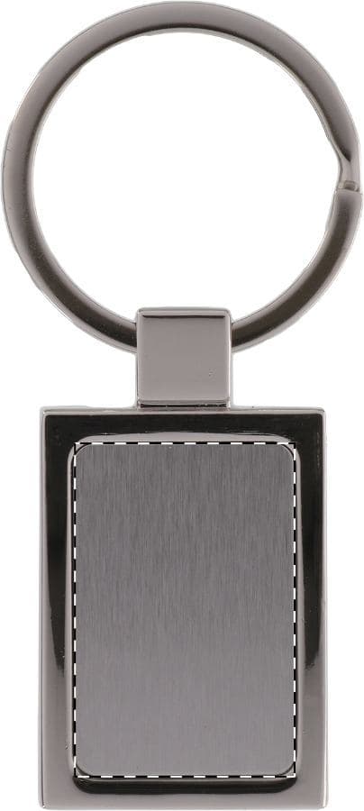 Rectangle Schlüsselanhänger – Druckbeispiel Gravur, Vollfarbig, max. 15 x 25 mm - Vorderseite