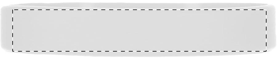 Wristy Silikon-Armband – Druckbeispiel Gravur, max. 30 x 8 mm - Vorderseite